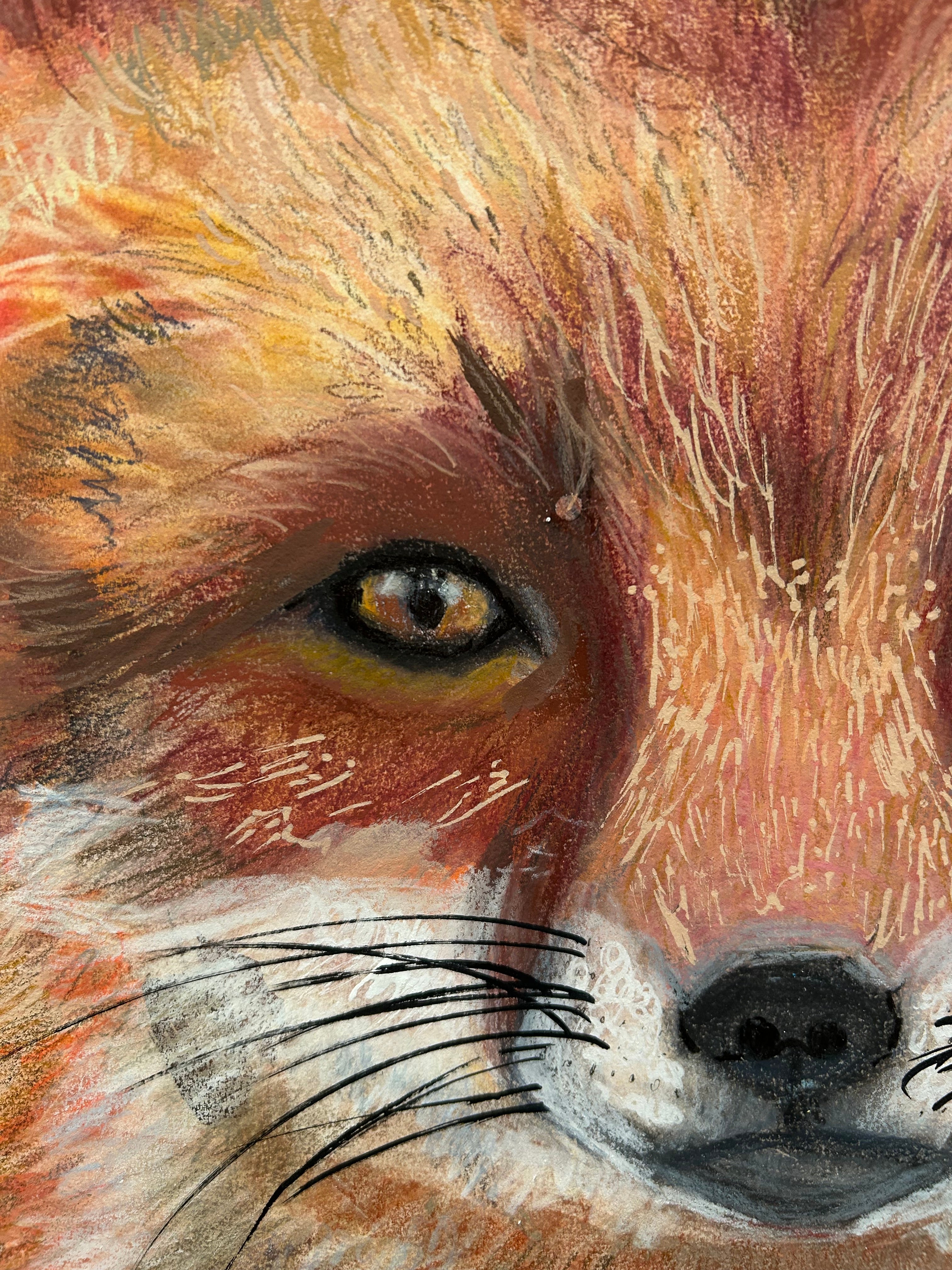 絵画 FOCUS PRIME 5 Nine Tailed Fox Canvas Art, Landscape Gallery Wrap, Japanese